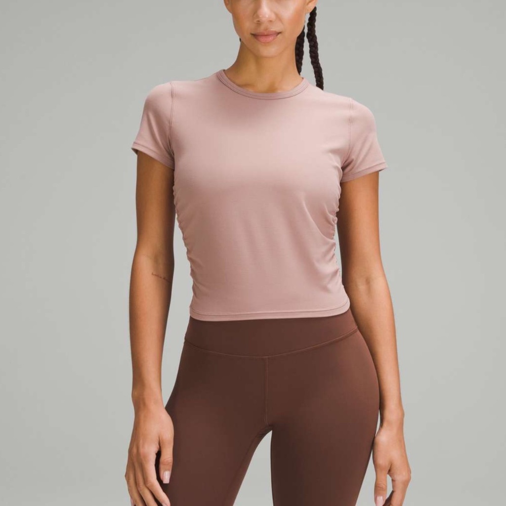 Lululemon All It Takes Short Sleeve Shirt Nulu In Twilight Rose